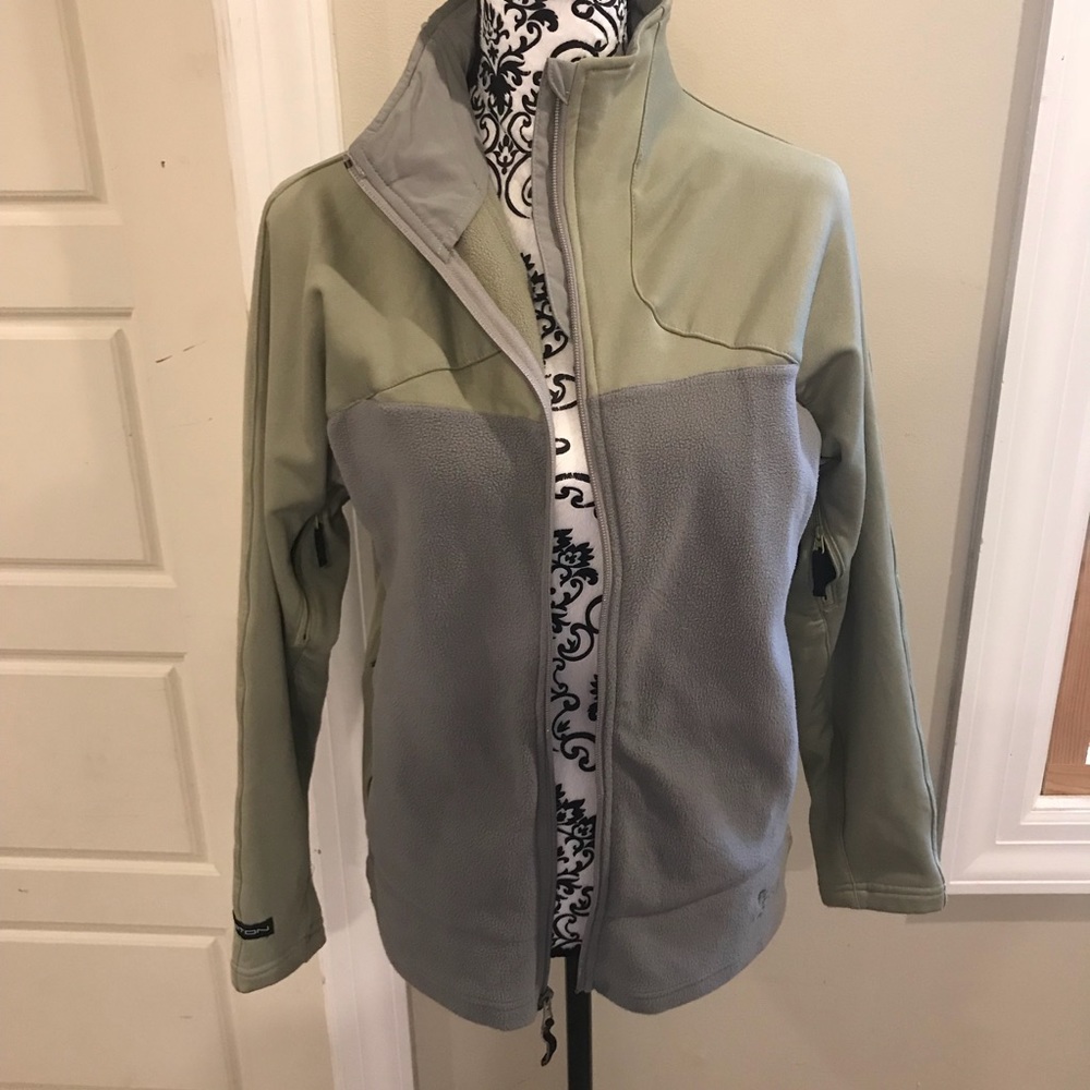 Burton fleece zip mock neck jacket with venting